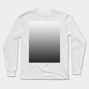 black white gradient background color Long Sleeve T-Shirt